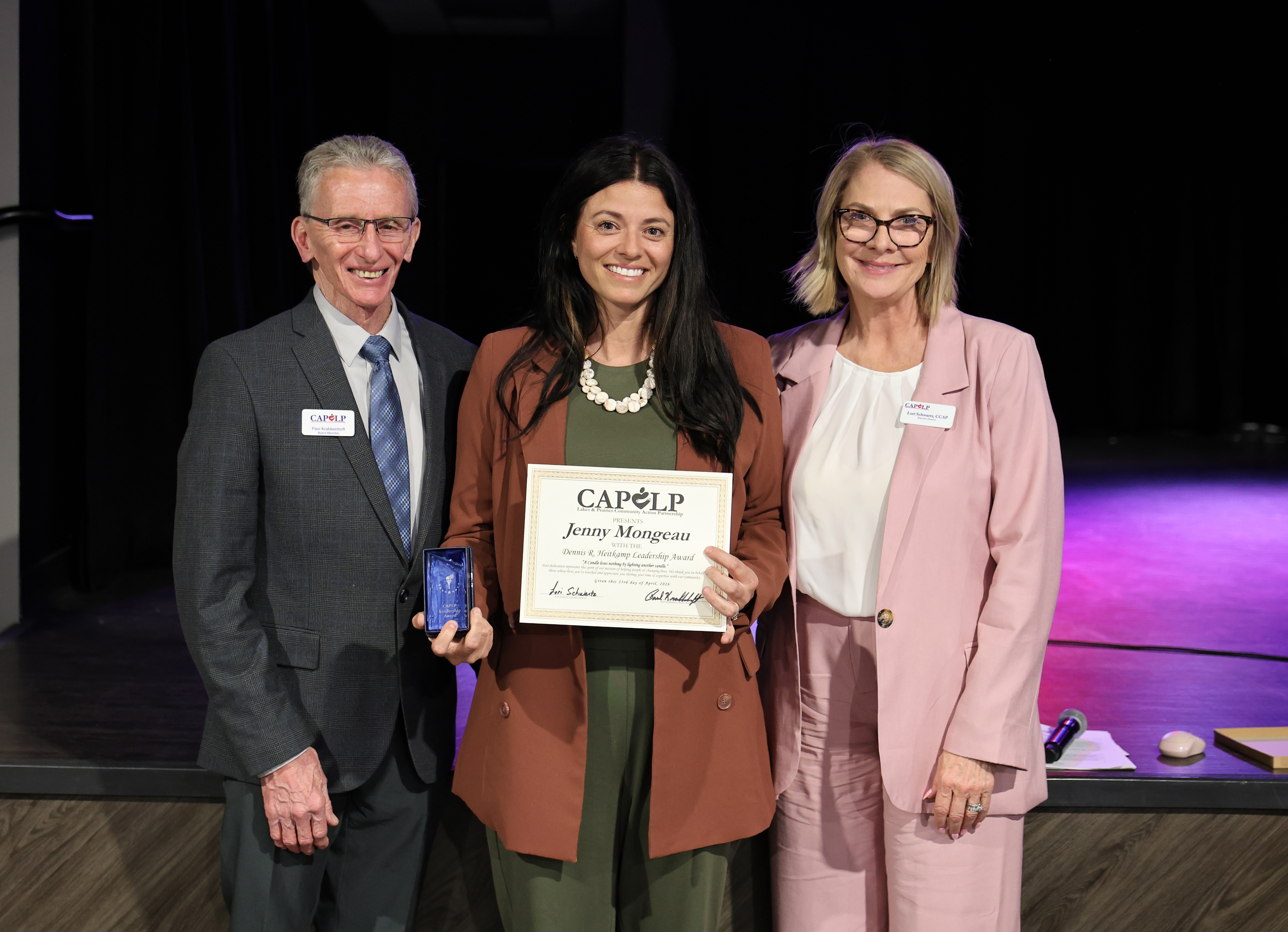 2026 Dennis R. Heitkamp award presented to Jenny Mongeau