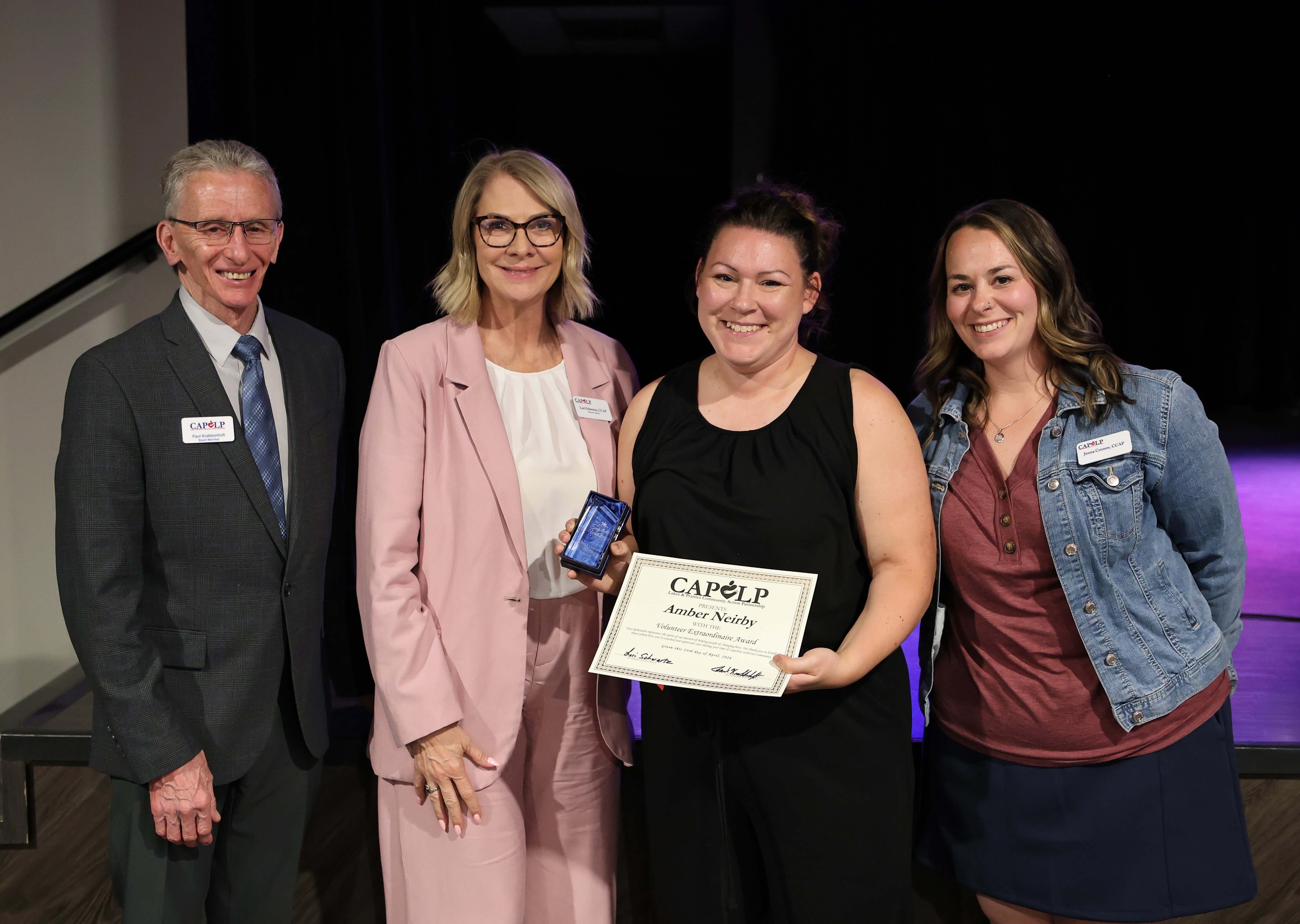 2026 Volunteer Extraordinaire winner presented to Amber Neirby